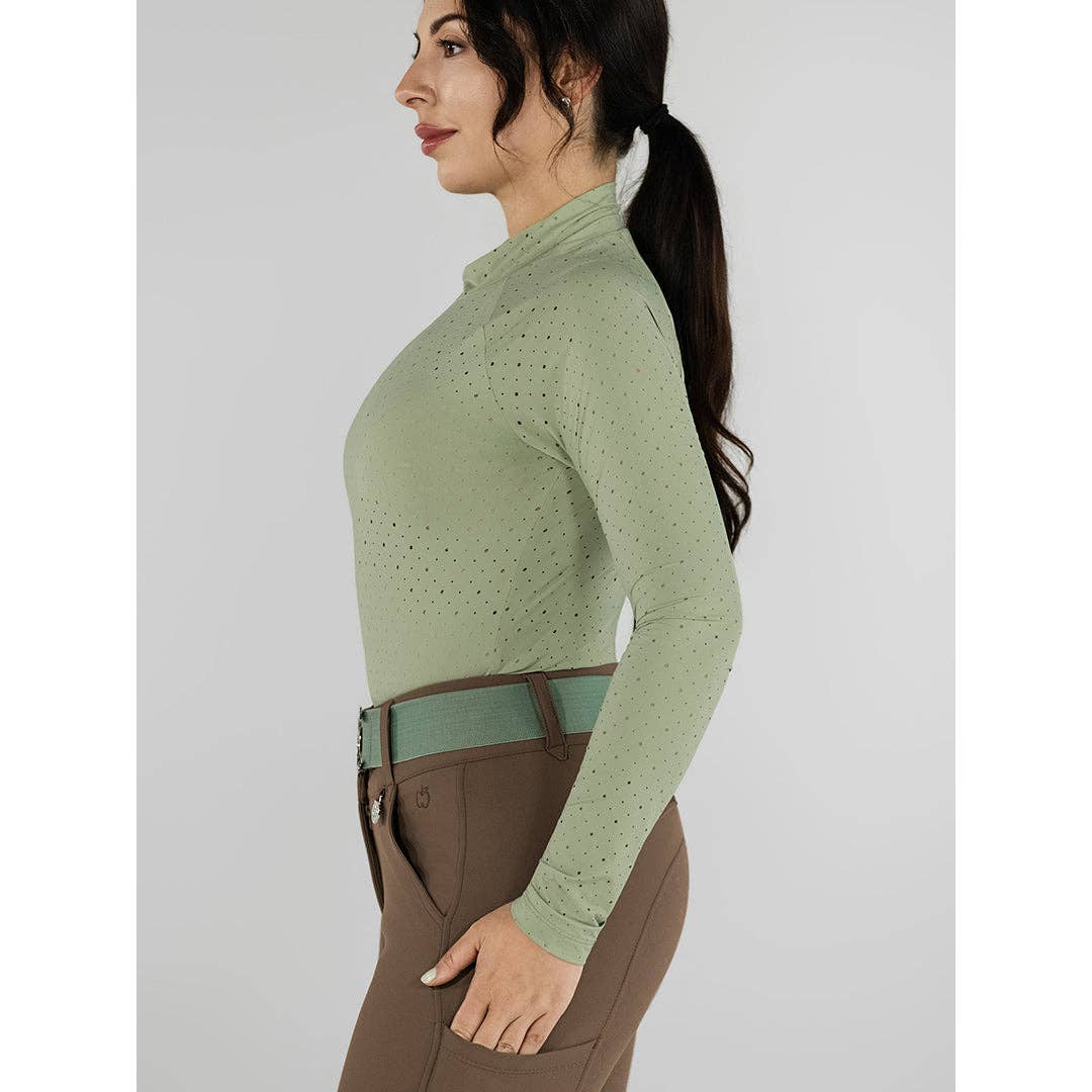 Dapplebay Aircut Mock Neck LS Top