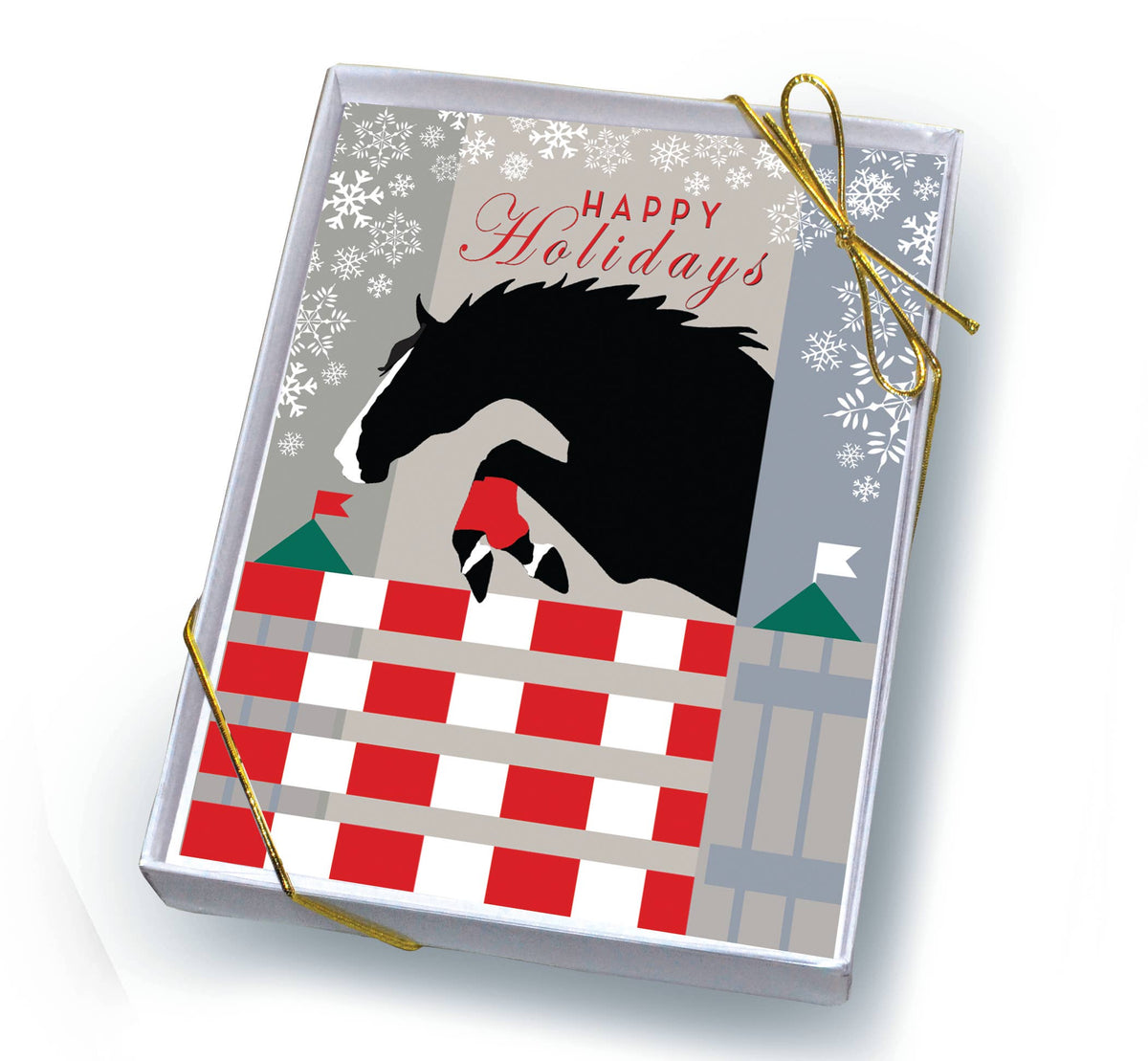 Horse Boxed Christmas Cards | Jumper Snowflake | 8 Holiday