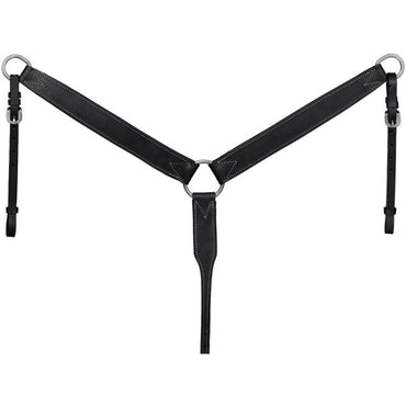 Silver Royal Harness Leather Breastcollar
