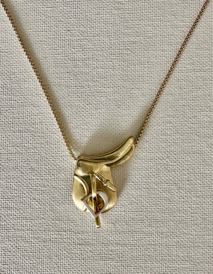 English Saddle Necklace