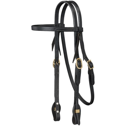Royal King Harness Leather Browband Headstalls with Quick Chaange Ends