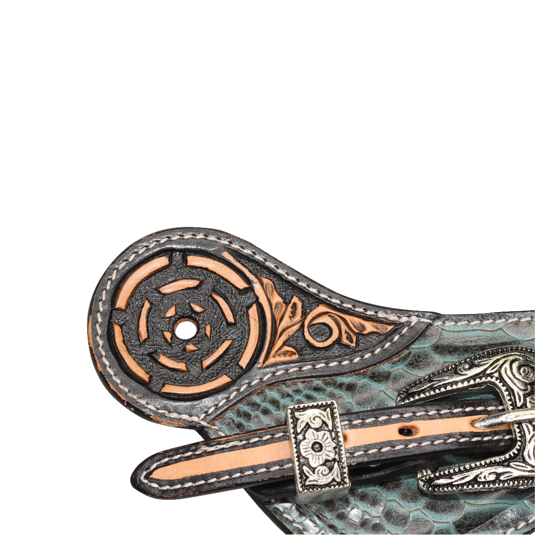 Western Leather Spur Straps - Dayton