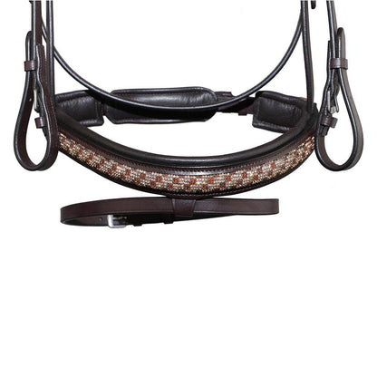 Bonn Crank - Leather Dressage Horse Bridle With Flash