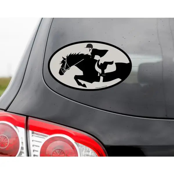 Oval Equestrian Sticker WATERPROOF