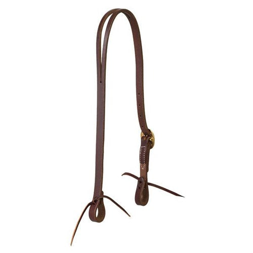 Weaver Working Tack Split Ear Headstall, 3/4", Solid Brass