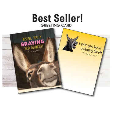 Donkey Greeting Birthday Card