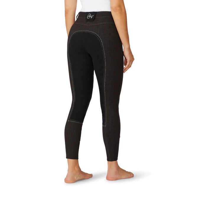 Women's Softflex Suede Full Seat Breech - Black