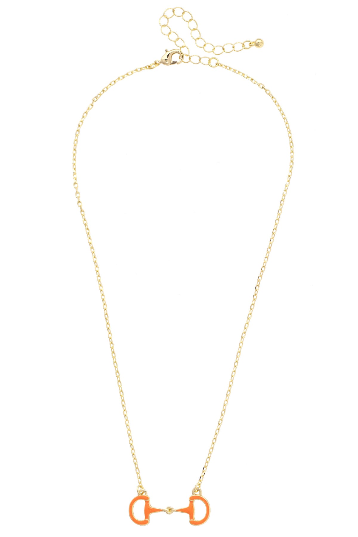 Eclipse Enamel Horsebit Necklace