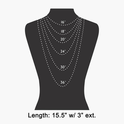 Cz Horseshoe Paperclip Chain Necklace