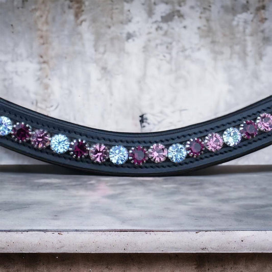 Browband with quick snap and Preciosa crystals