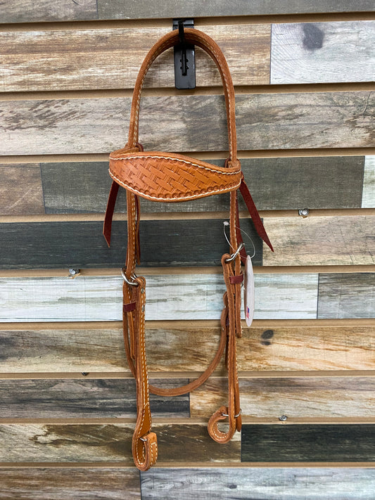 HR D&S Scalloped Headstall with Quick change Ends