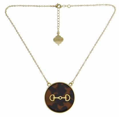 Short Tortoise Shell Icon Necklace