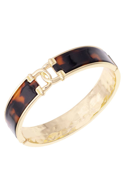 Phillipe Equestrian Link Bangle in Tortoise