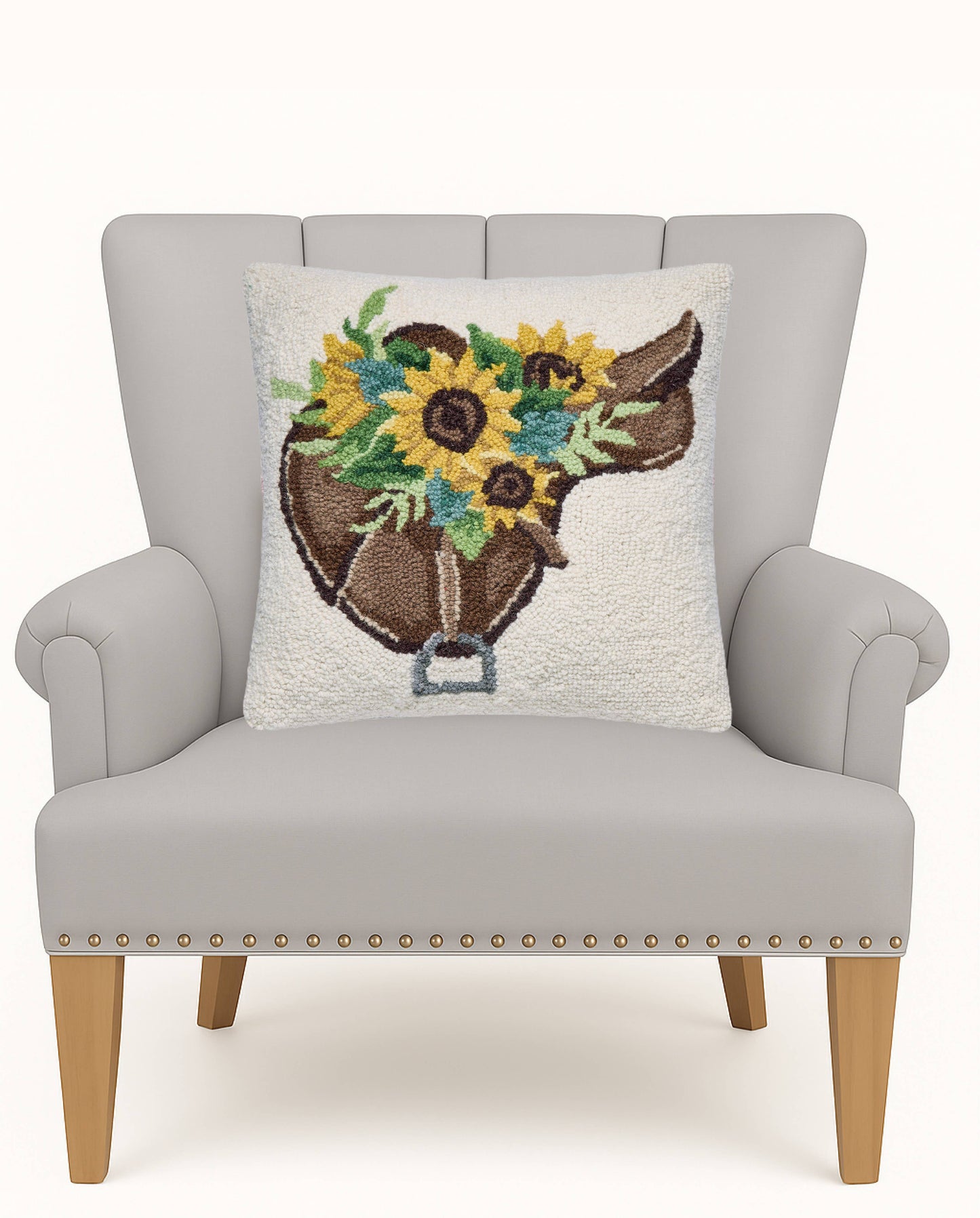 Sunflower Saddle Hook Pillow
