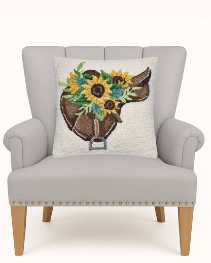 Sunflower Saddle Hook Pillow