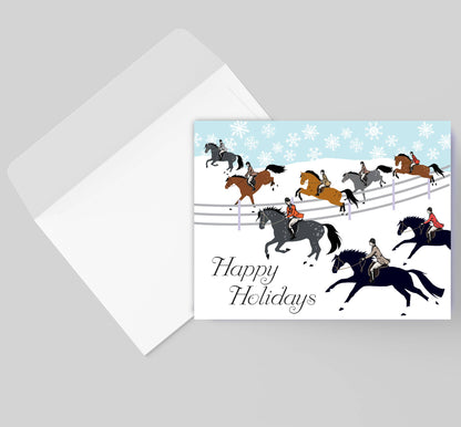 Horse Boxed Christmas Cards | Fox Hunt | 8 Holiday