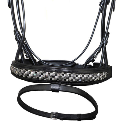 Bonn Crank - Leather Dressage Horse Bridle With Flash
