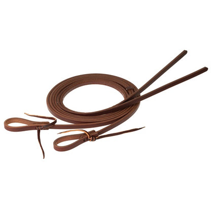 STS Ranch Signature Tack Harness Leather Split Rein, Water Tie Ends