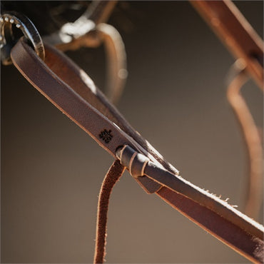 STS Ranch Signature Tack Harness Leather Split Rein, Water Tie Ends