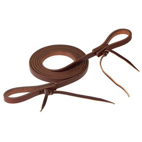 STS Ranch Signature Tack Harness Leather Roping Rein, Water Tie Ends, 1/2" x 7-1/2'