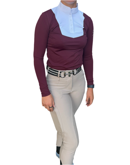 Tan CM Button up logo Breeches Women's Full Seat Riding Silicon Grip Horse Riding Equestrian Breeches