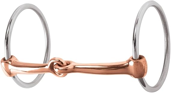 Bit, Stainless Steel Snaffle with 5" Copper Mouth