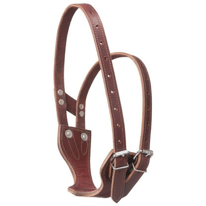 Tough1 Leather Cribbing Collar Dark Oil