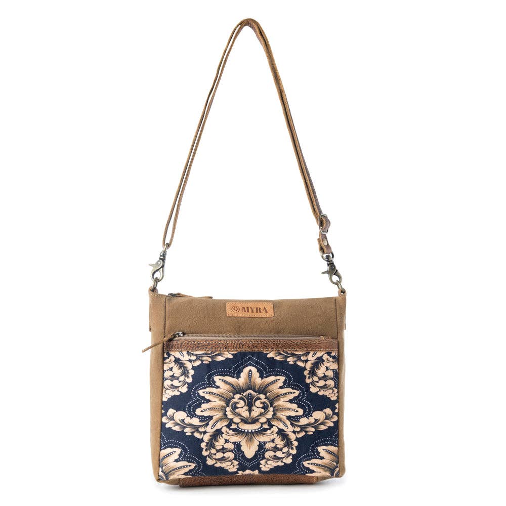 Crestbloom Vintage Crossbody Bag