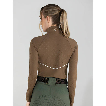 Dapplebay Lady 1/4 Zip Aircut LS Riding Top