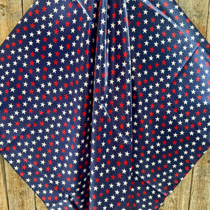 35X35" Red, White & Blue USA Star Wild Rag | Scarf WR3463