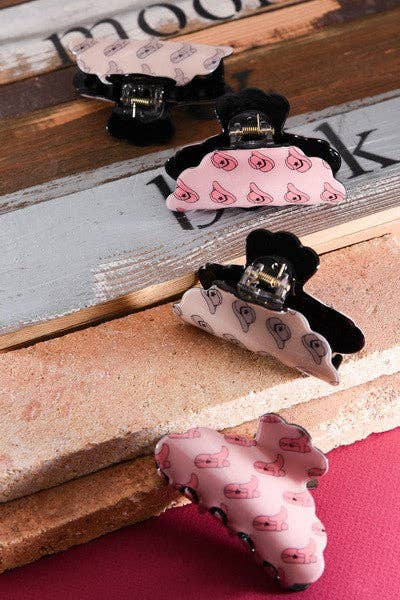 Western Hat / Boot Style Hair Claw Clips