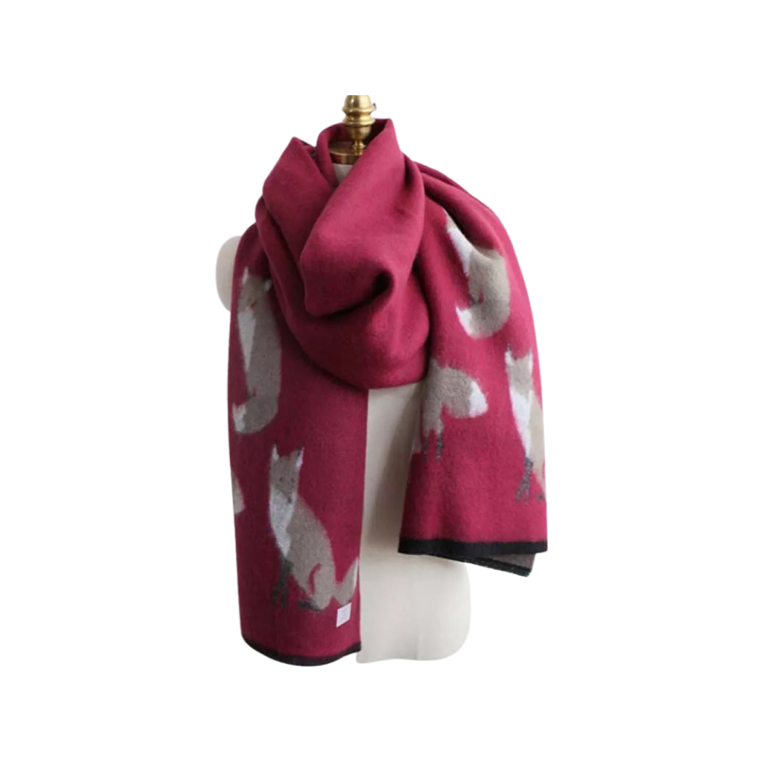 Tallyho Mr Fox Soft Winter Scarf Shawl