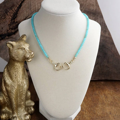 Turquoise Trail – Horsebit Beaded Necklace