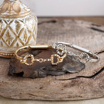 Rider’s Curve – Hinged Horse Bit Bracelet