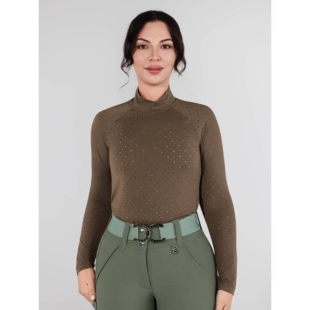 Dapplebay Aircut Mock Neck LS Top
