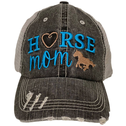 Horse Mom Women's Embroidered Baseball Cap