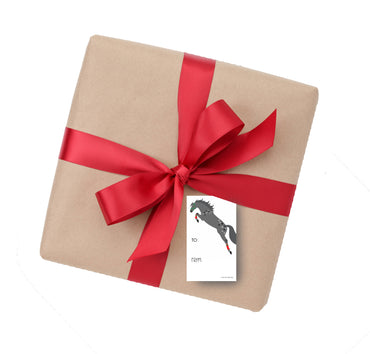 Horse Gift Tags 1 Package / 12 Jumper Christmas Holiday