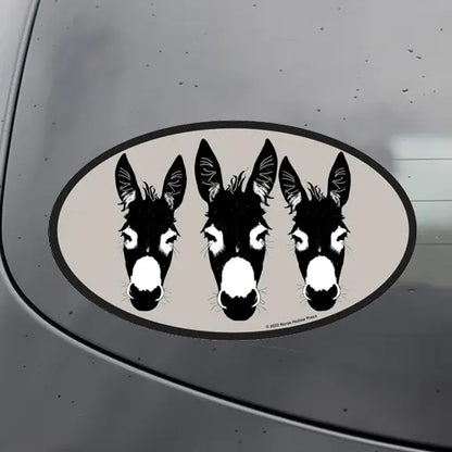Oval Equestrian Sticker WATERPROOF
