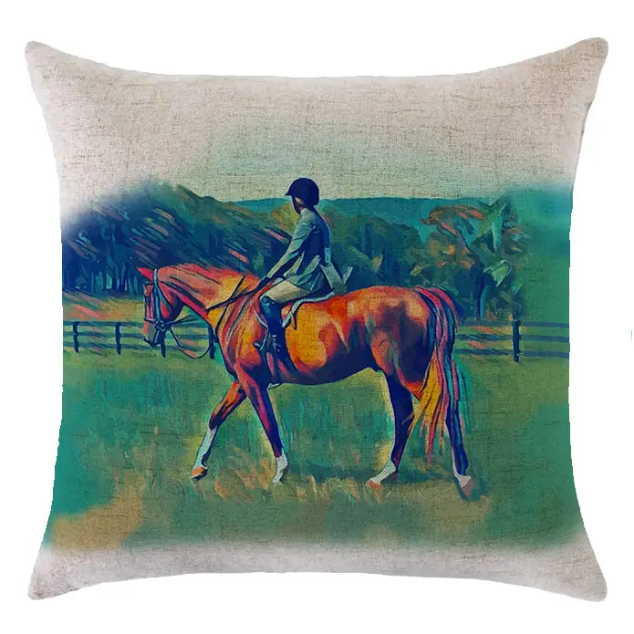 Noble Pony - Linen Pillow