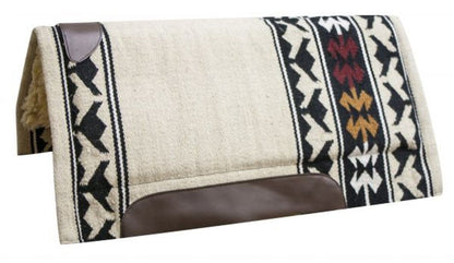 Shiloh Tack 32 x 34 Economy cutter saddle pad with woven wool top and 1" fleece bottom