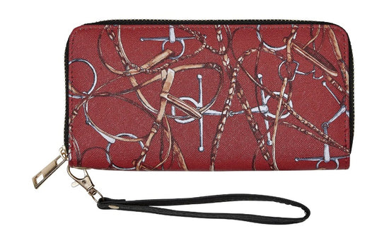 "Lila" Snaffle Bridle Clutch Wallet