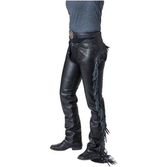 Tough 1 Smooth Leather Chaps Large Black