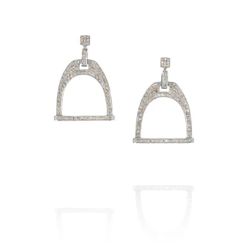 AWST Int'l Silver Plated Stirrup Earrings