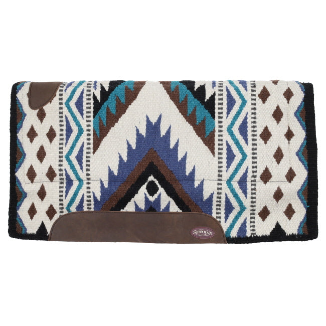 Shiloh Showman 36" x 34" 100% Woven Wool Top Pad with Memory Felt Bottom - Navajo Diamond