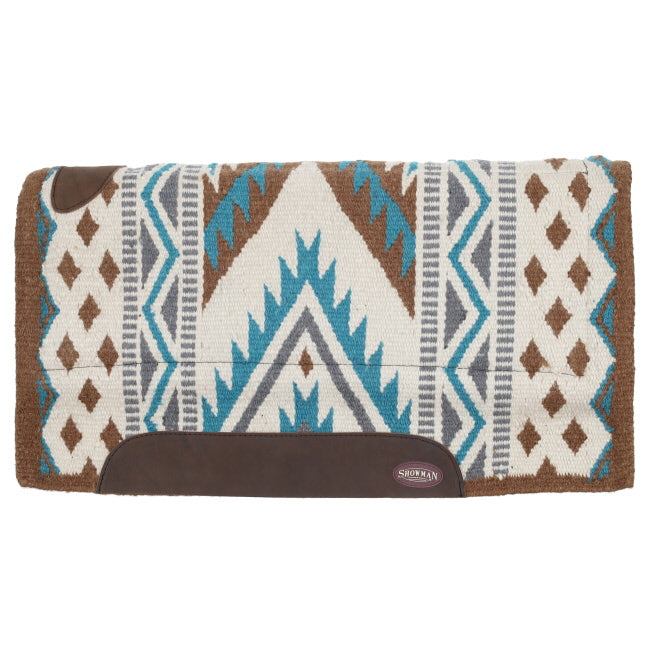 Shiloh Showman 36" x 34" 100% Woven Wool Top Pad with Memory Felt Bottom - Navajo Diamond