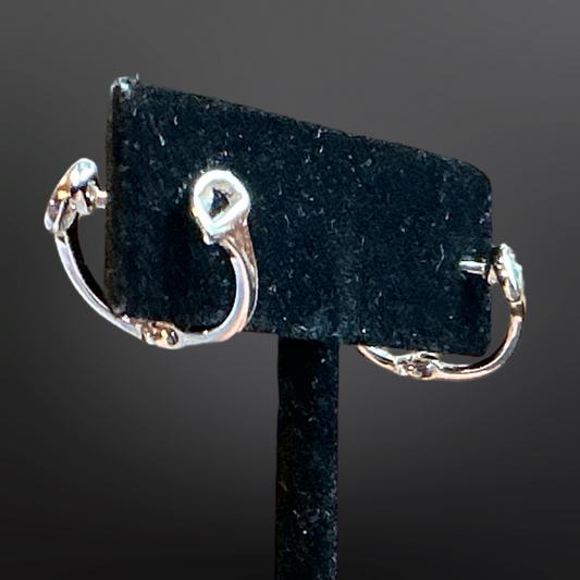 English Snaffle Bit Hoop Earrings - Sterling Silver