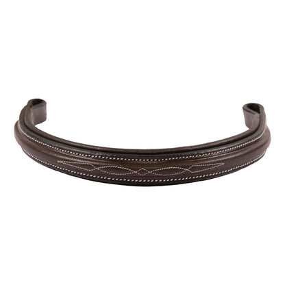 ExionPro Fancy Stitched Square Raised Padded Browband
