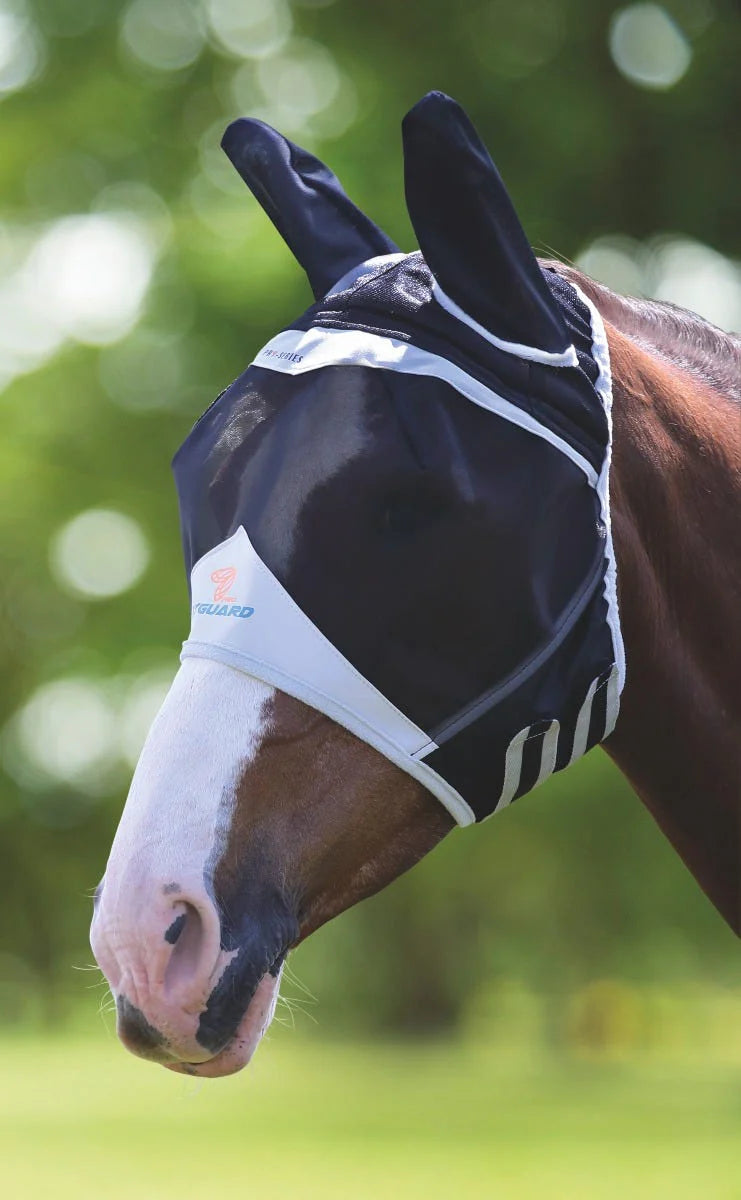 Shires - FlyGuard Pro Fine Mesh Fly Mask with Ear