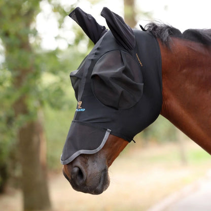 Shires - FlyGuard Pro Stretch Fly Mask with Ears & Nose
