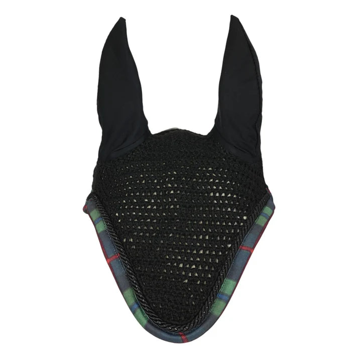 Dapplebay Holiday Plaid Pony Fly Veil - Green